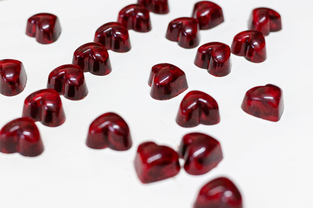 Valentine's Day Heart Truffles (8 Truffles) - RawChocolateLove